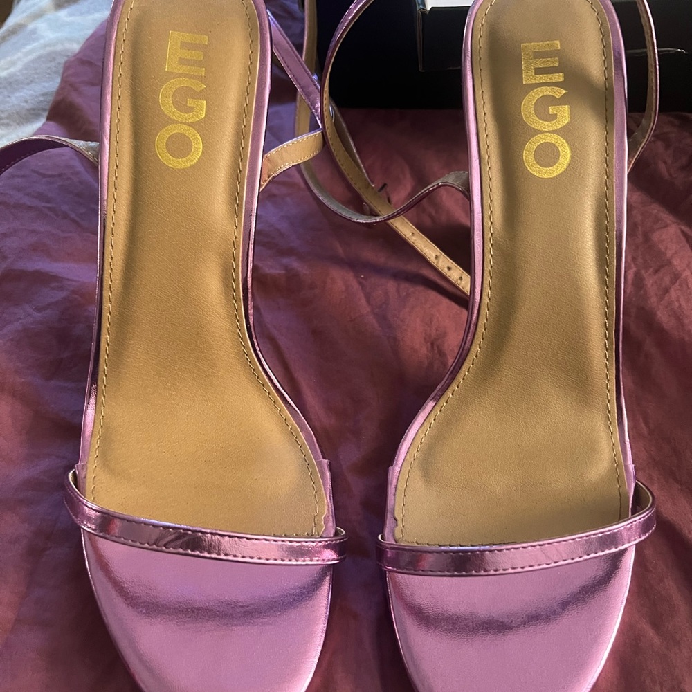 EGO Women's Purple Strappy Heels